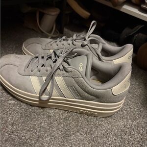 Adidas Gray and Cream Sneakers